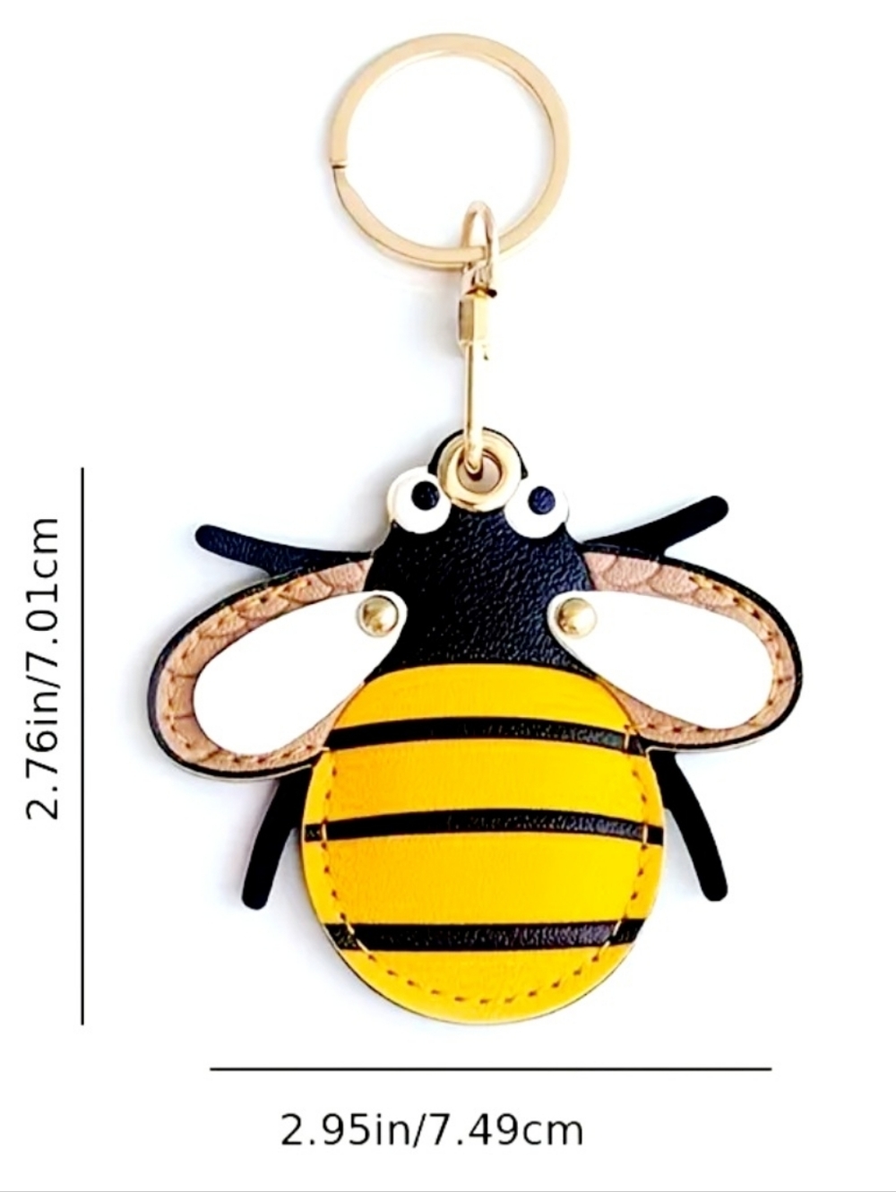 Bumble Bee Keychain Bag Charm - Picture 4 of 4
